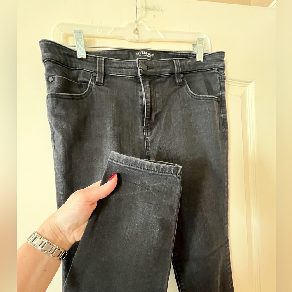 Liverpool Los Angeles Black Designer Skinny Jeans Women’s Size 10 - Picture 5 of 15